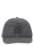 Grey Embroidered Logo Baseball Hat 1