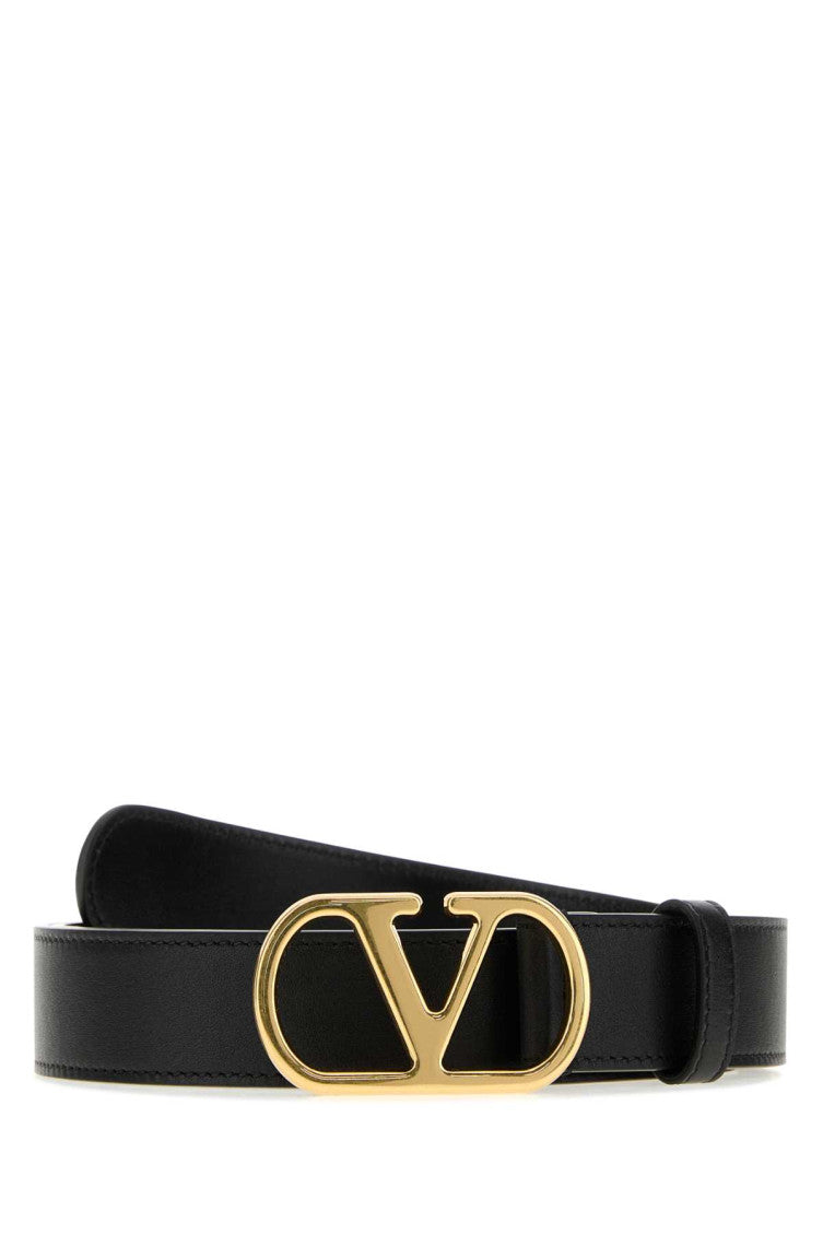 Black VLogo Buckle Belt 1