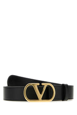 Black VLogo Buckle Belt 1