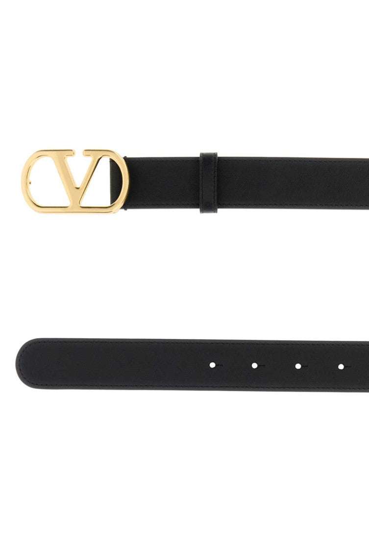 Black VLogo Buckle Belt 2