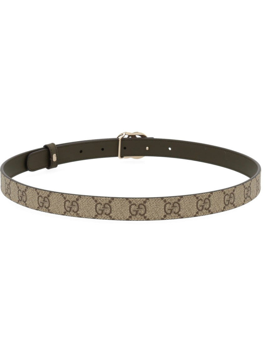 Beige Logo Buckle Belt 2
