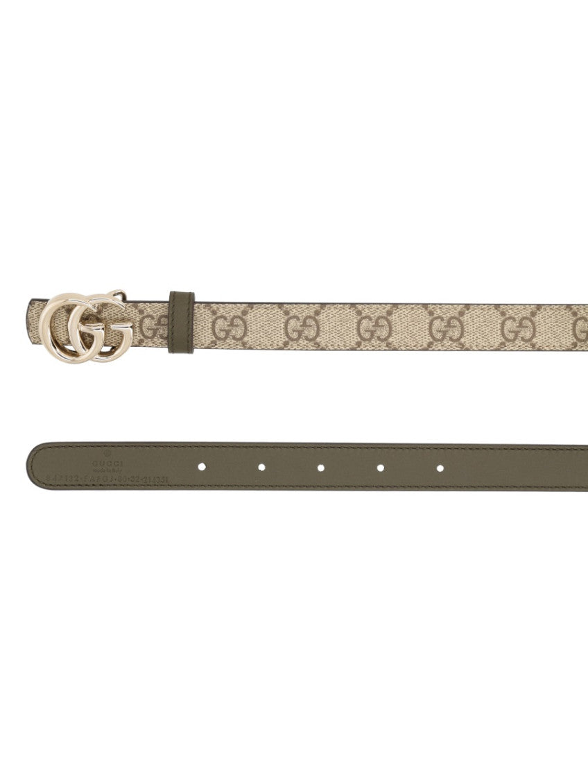 Beige Logo Buckle Belt 3