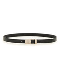 Black Logo Buckle Belt 1