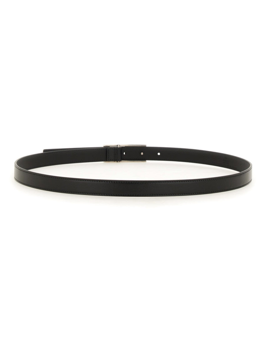 Black Logo Buckle Belt 2