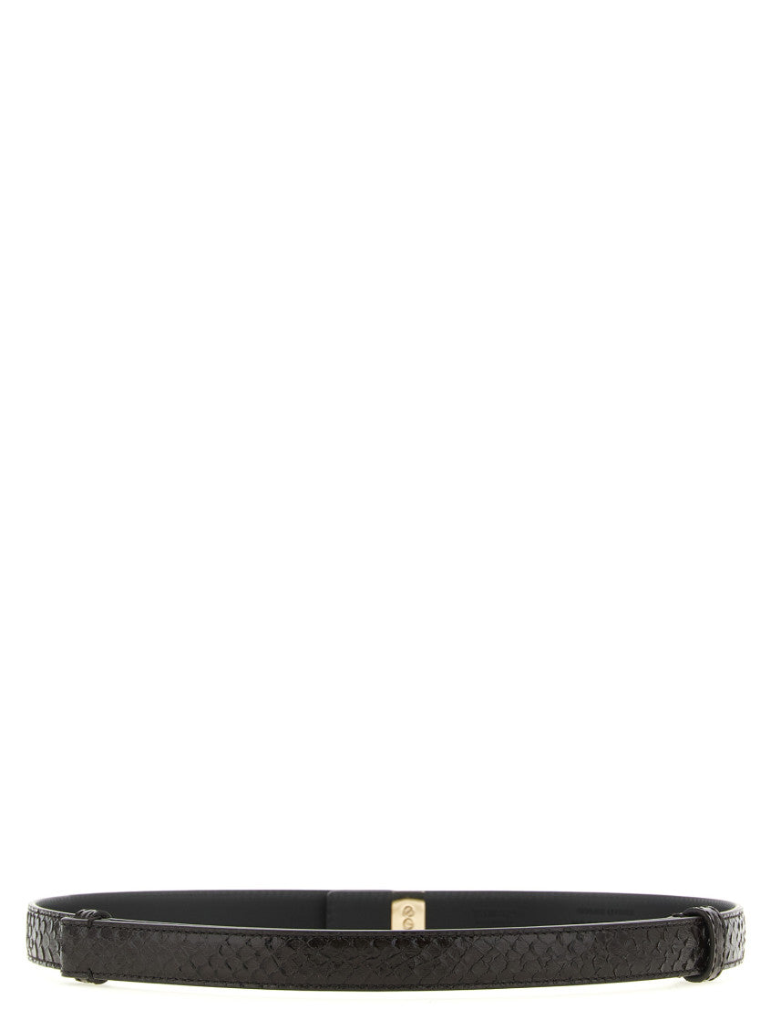 Dark Brown T Latch Buckle Belt 2