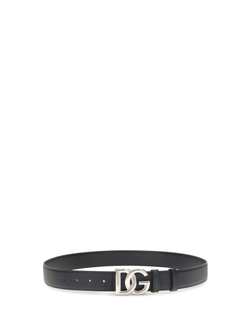 Black Logo Buckle Belt 1