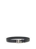 Black Logo Buckle Belt 1