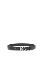 Black Logo Buckle Belt 1