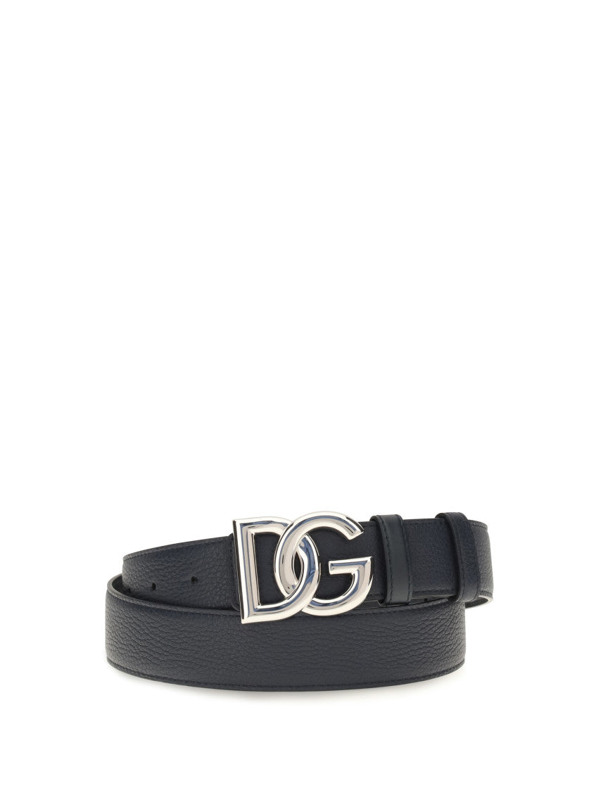 Black Logo Buckle Belt 2