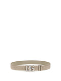 Beige Logo Buckle Belt 1