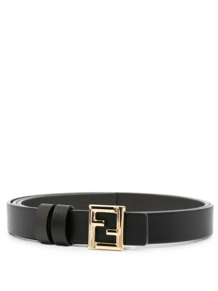 Black Logo Buckle Belt 1