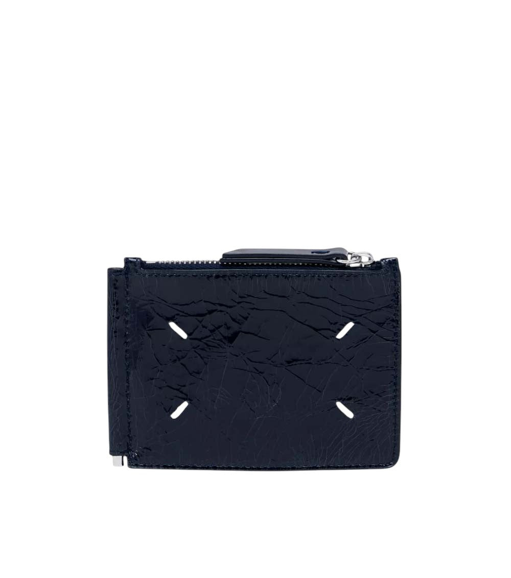 Navy Blue Four Stitches Wallet 1