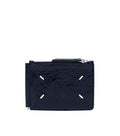 Navy Blue Four Stitches Wallet 1
