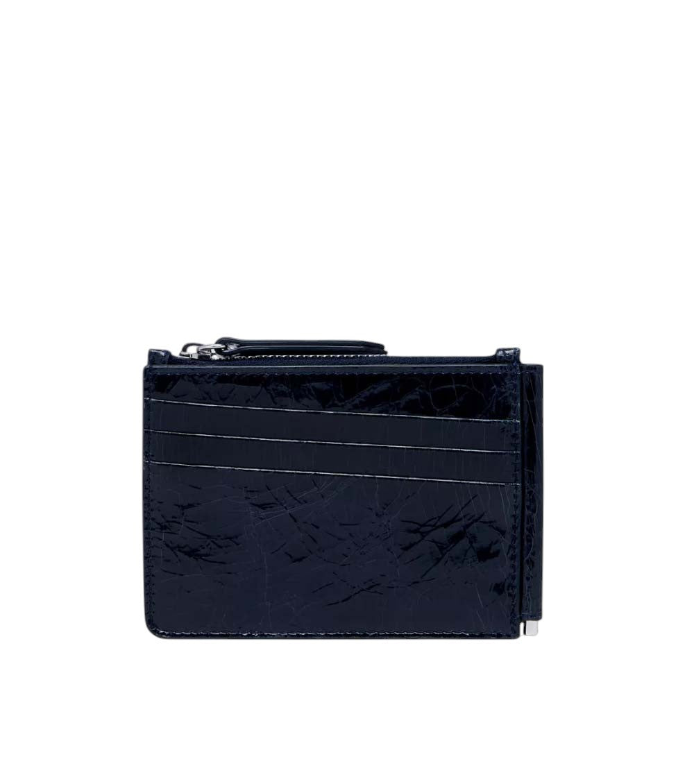 Navy Blue Four Stitches Wallet 2
