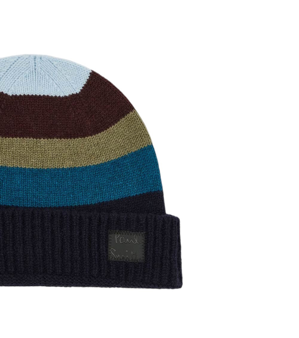 Multicolor Striped Beanie Cap 3
