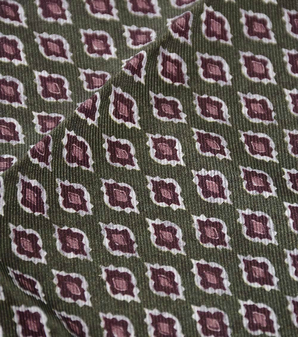 Green Geometric Pattern Pocket Square 2