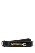 Black Logo Buckle Belt 1