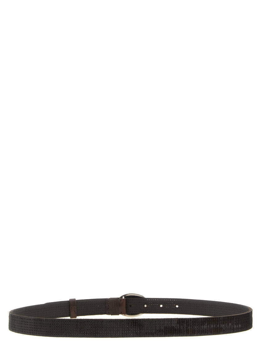 Brown Logo Buckle Belt 2