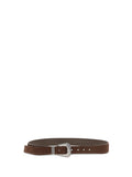 Brown Logo Buckle Belt 1