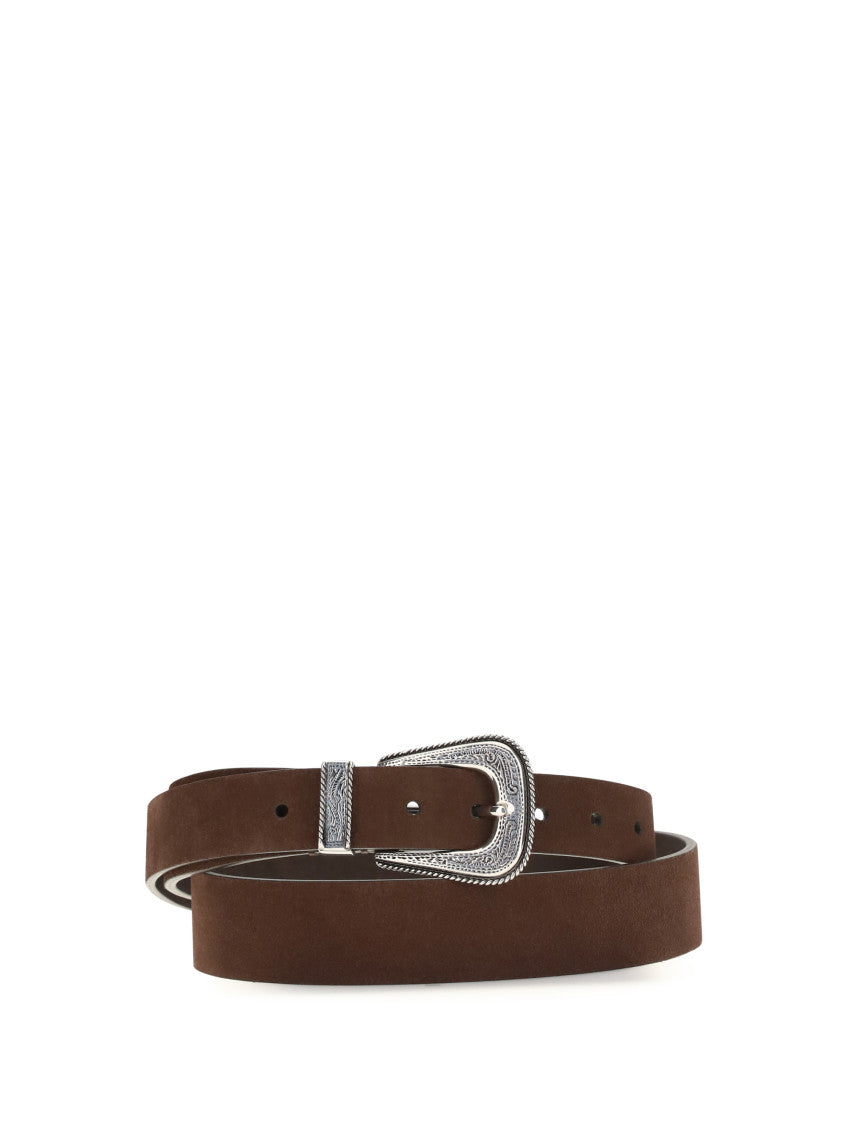 Brown Logo Buckle Belt 2