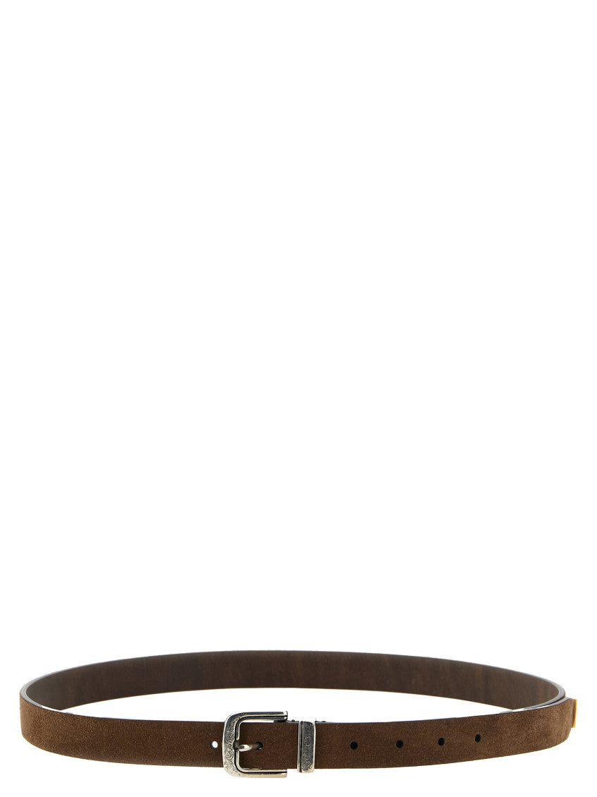 Brown Engraved Buckle Belt 1