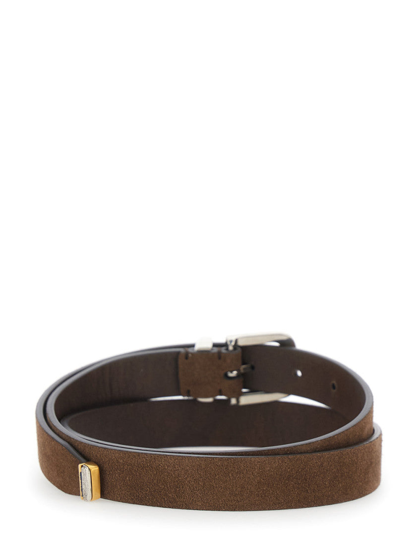 Brown Engraved Buckle Belt 3