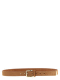 Brown Logo Buckle Belt 1