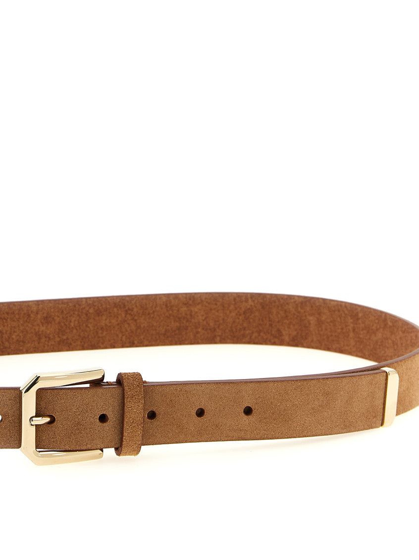 Brown Logo Buckle Belt 3