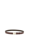 Maroon Textured Buckle Belt 1