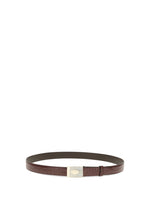 Maroon Textured Buckle Belt 1