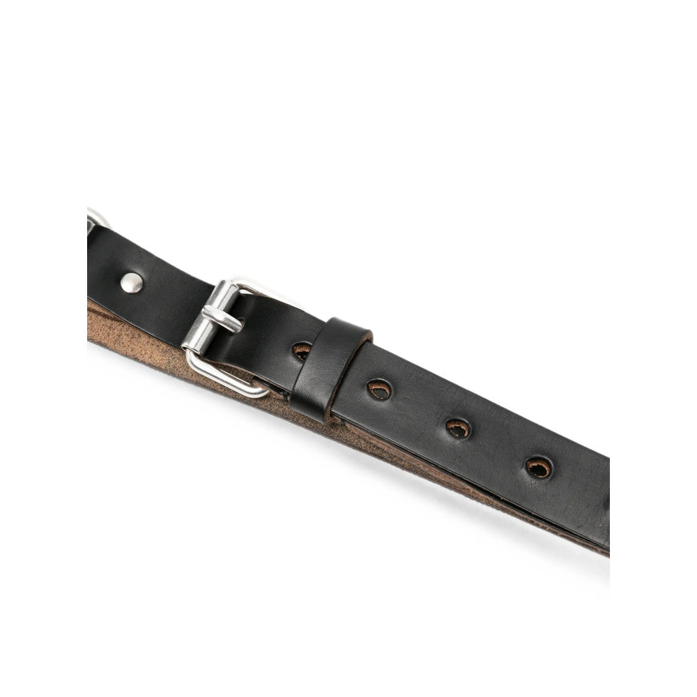 Black Chain Detail Buckle Belt 3