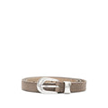 Brown Logo Buckle Belt 1