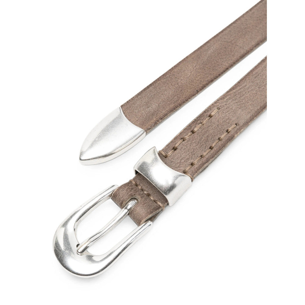Brown Logo Buckle Belt 2