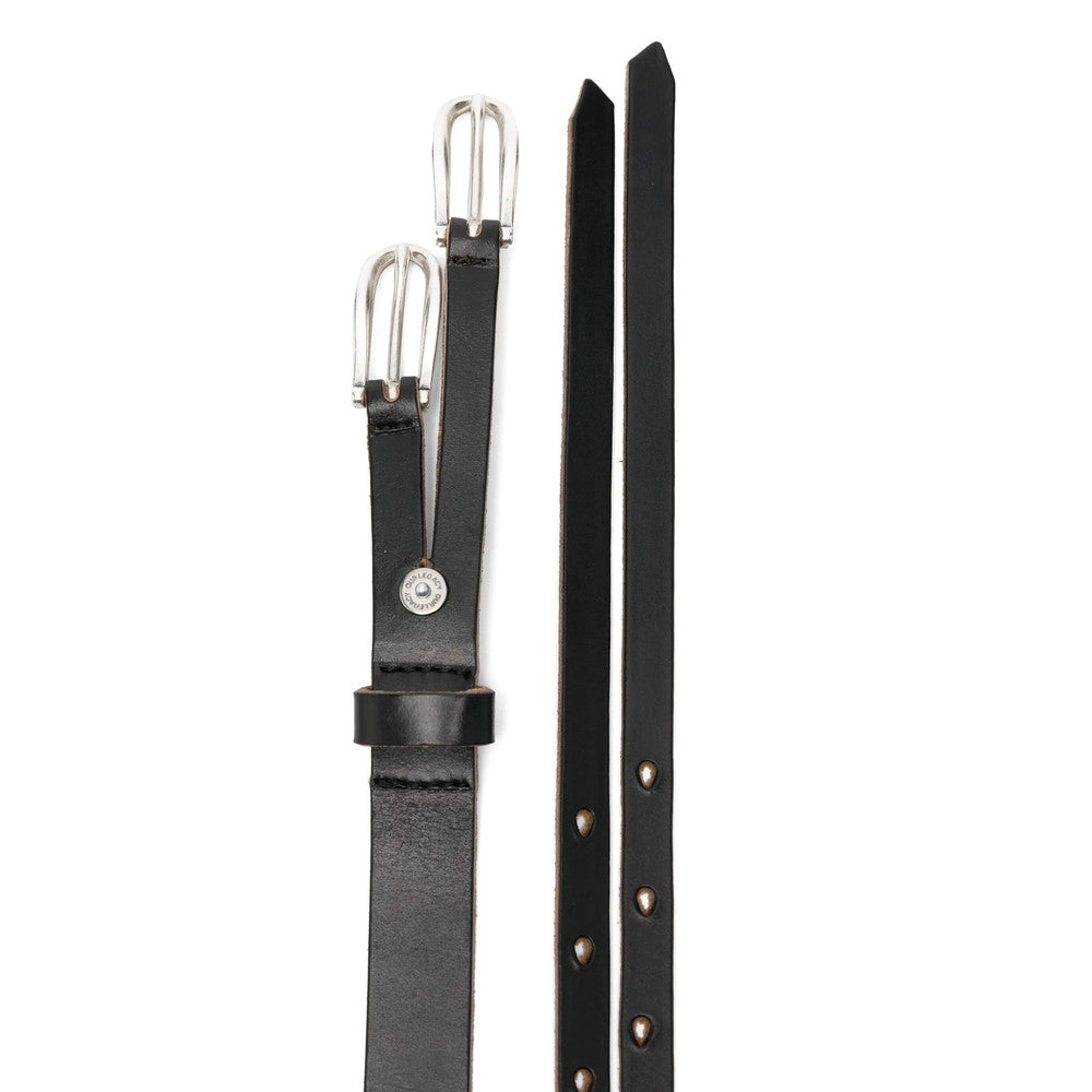 Black Twin Tongue Buckle Belt 2