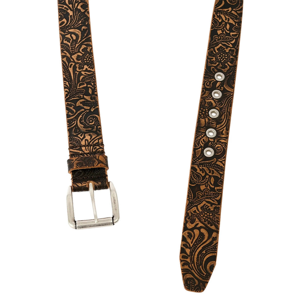 Brown Paisley Vintage Buckle Belt 2
