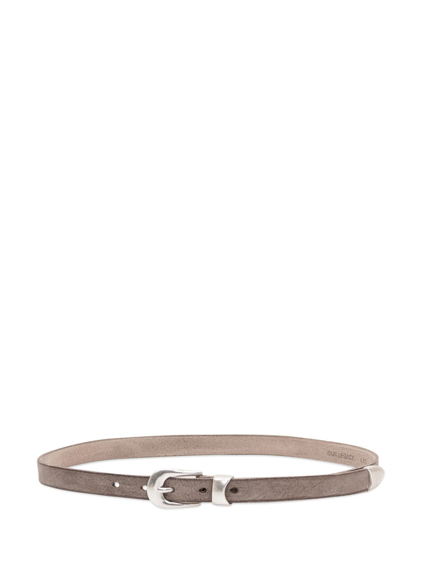 Brown Logo Buckle Belt 1