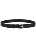Black Braided Buckle Belt 1