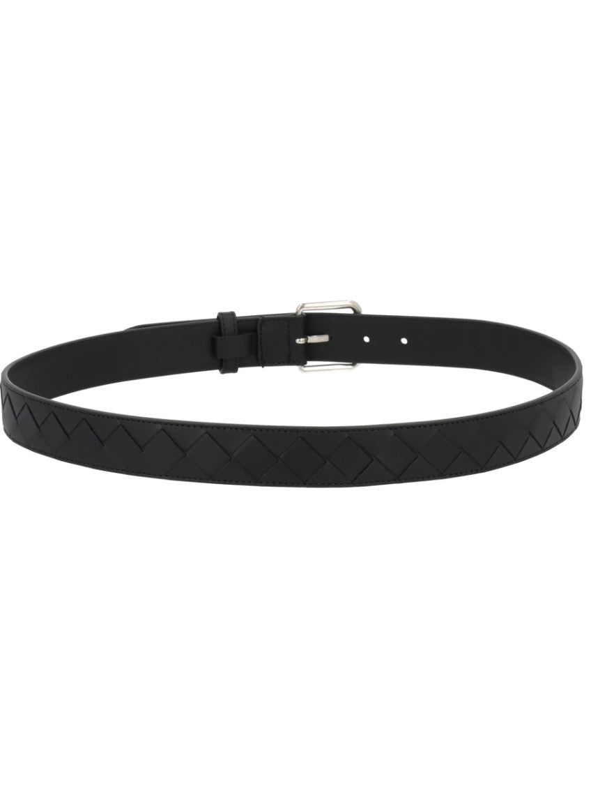 Black Braided Buckle Belt 2