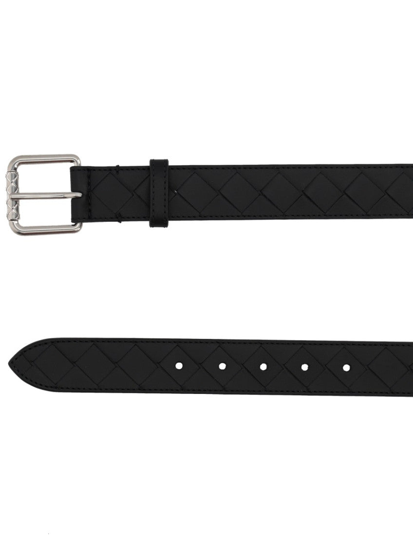 Black Braided Buckle Belt 3