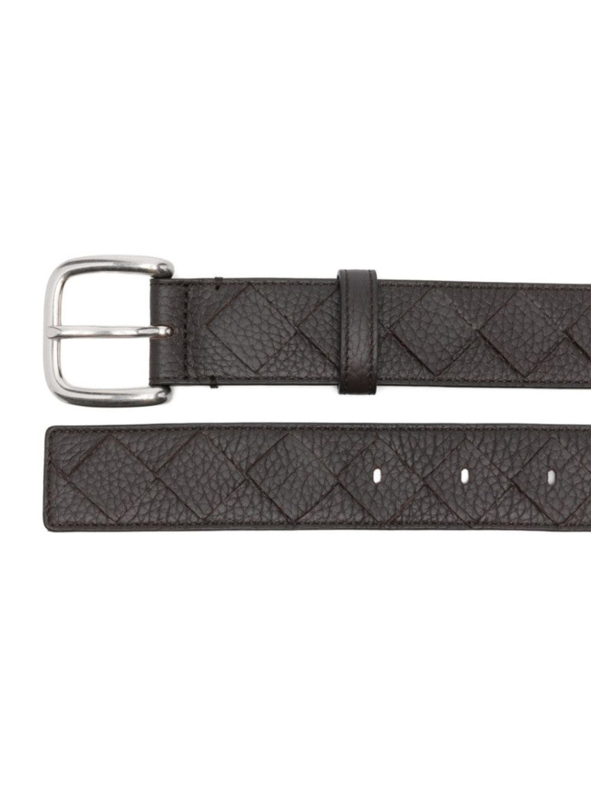 Brown Weave Buckle Belt 2