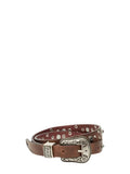 Brown Studded Buckle Belt 1