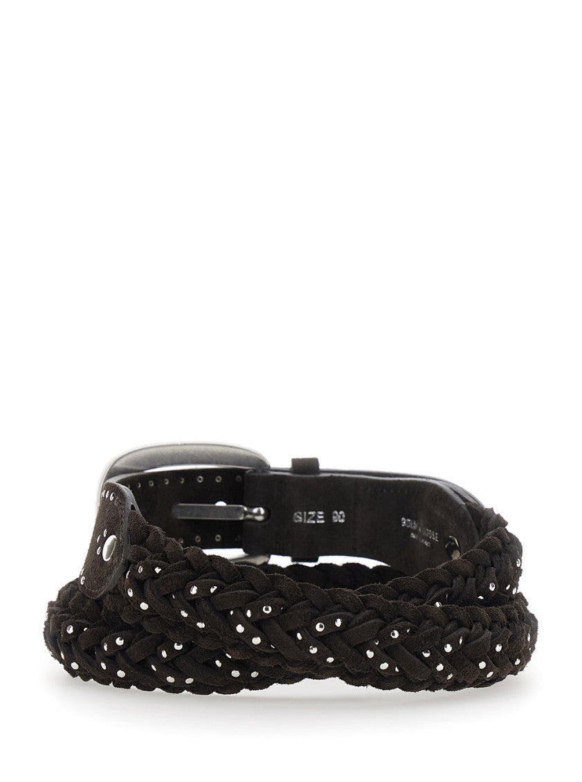 Brown Studded Buckle Belt 2