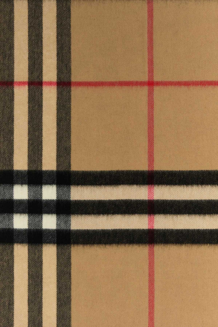 Beige Check Scarf 2