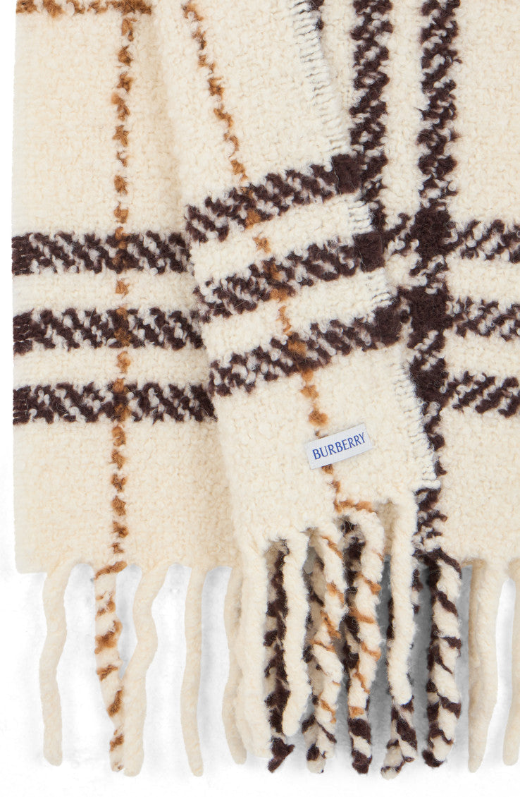 Beige Heritage Checks Scarf 2