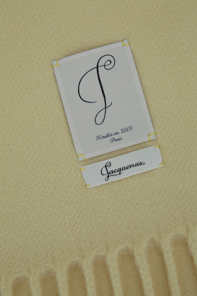 Light Yellow Logo Scarf 2