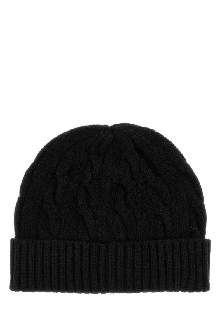 Black Logo Beanie Cap 2