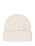 White Knitted Beanie Cap 1