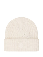 White Knitted Beanie Cap 1