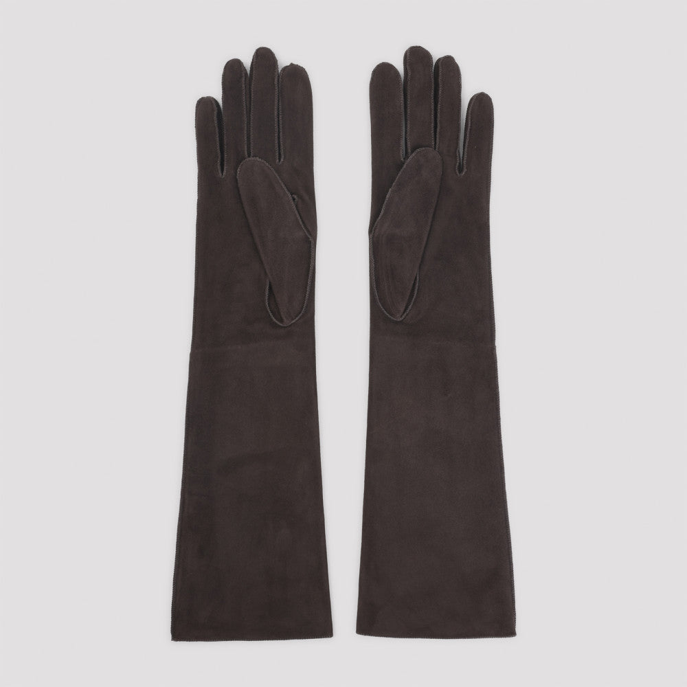 Mocha Brown Long Gloves 1