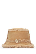 Brown Embellished Bucket Hat 1